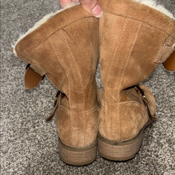 Brown Suede Women's Boots - Picture 3 of 4